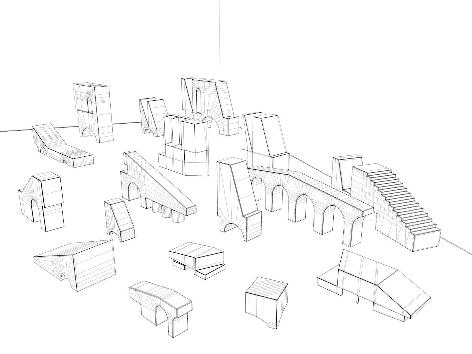 Decorative Objects Set 6 3D model_4