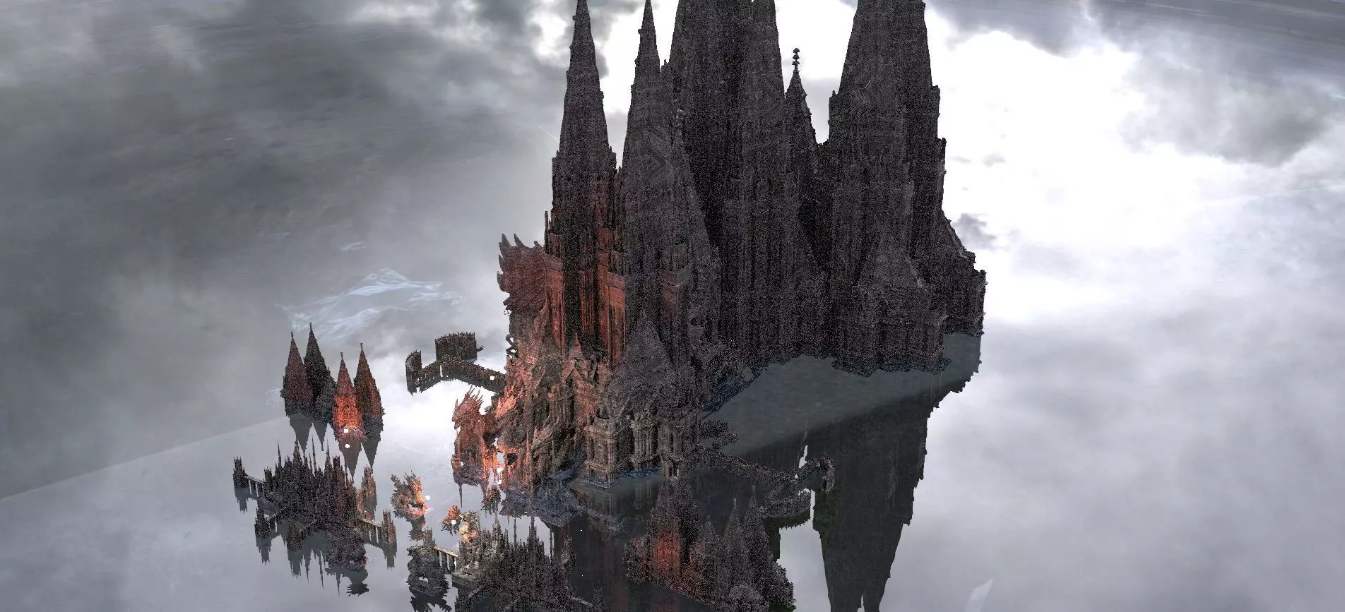 Arch Vampire city of Darkness Kit bash 3D model_0