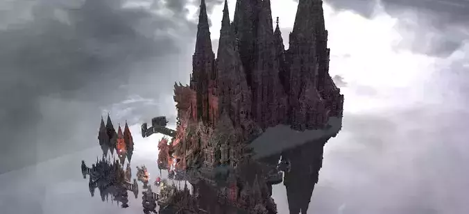 Arch Vampire city of Darkness Kit bash 3D model