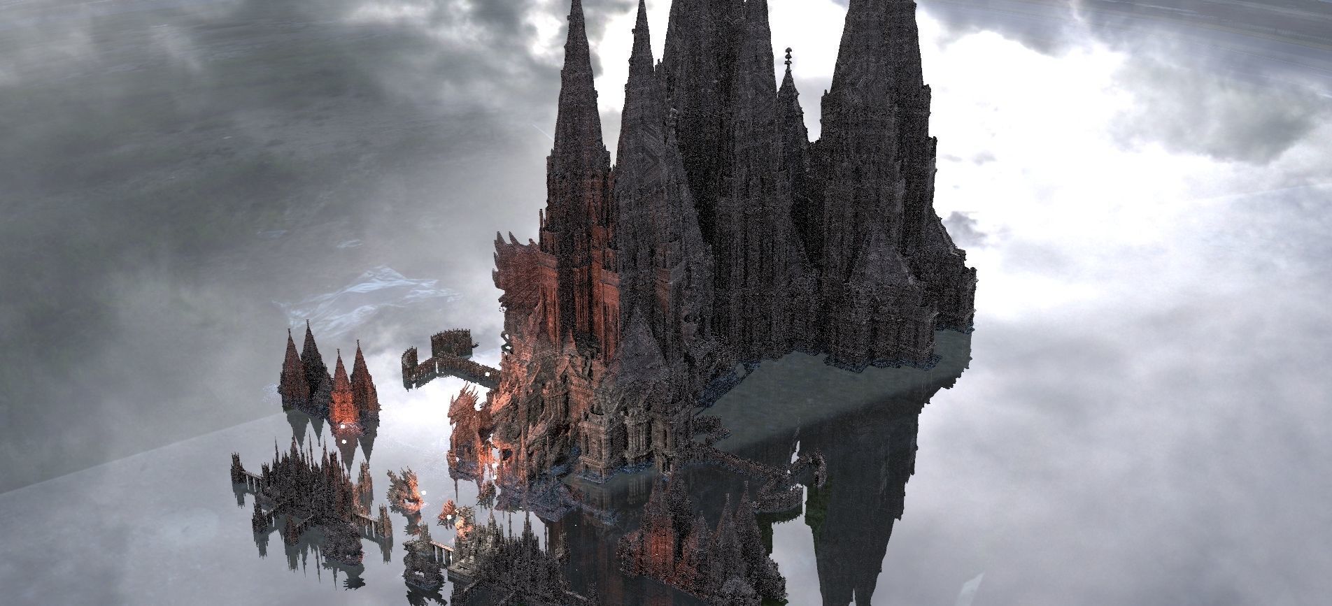 Arch Vampire city of Darkness Kit bash 3D model_1