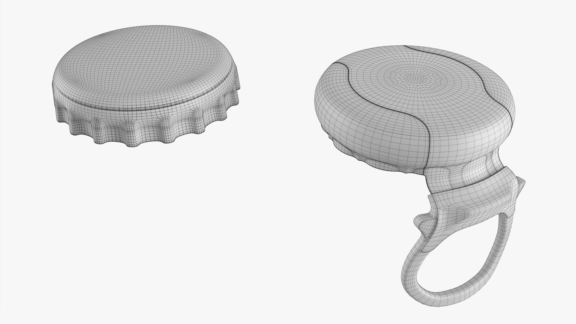 Glass soft drink soda water bottle 40 3D model_7