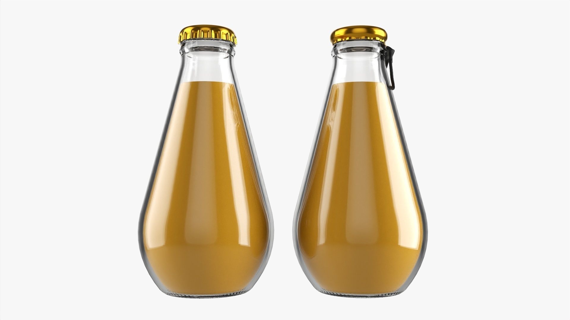 Glass soft drink soda water bottle 41 3D model CGTrader