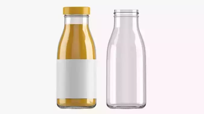 Glass soft drink soda water bottle 42