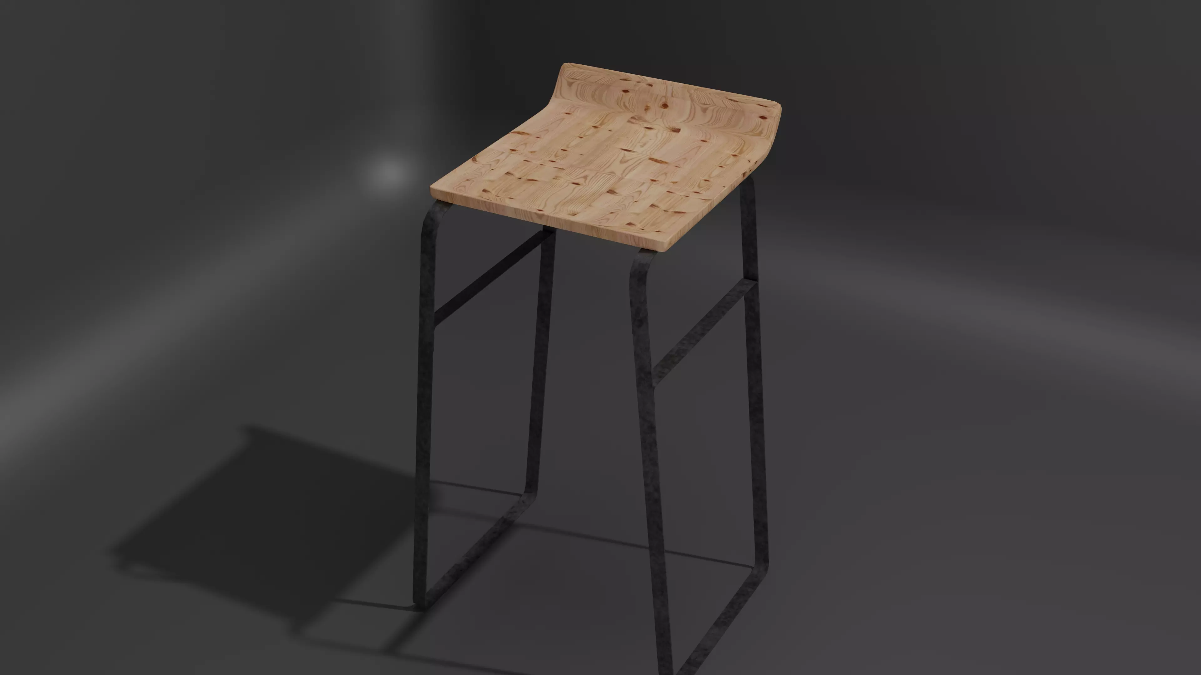 Counter Stool Free 3D model