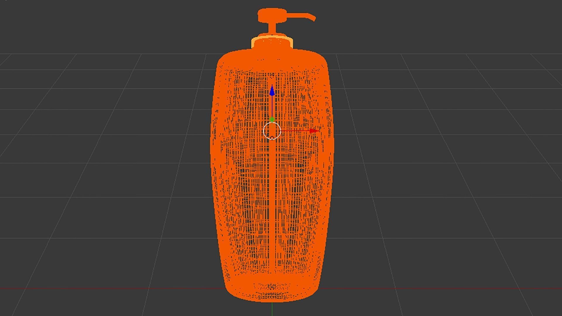 Lotion Bottle  Low-poly 3D model_1