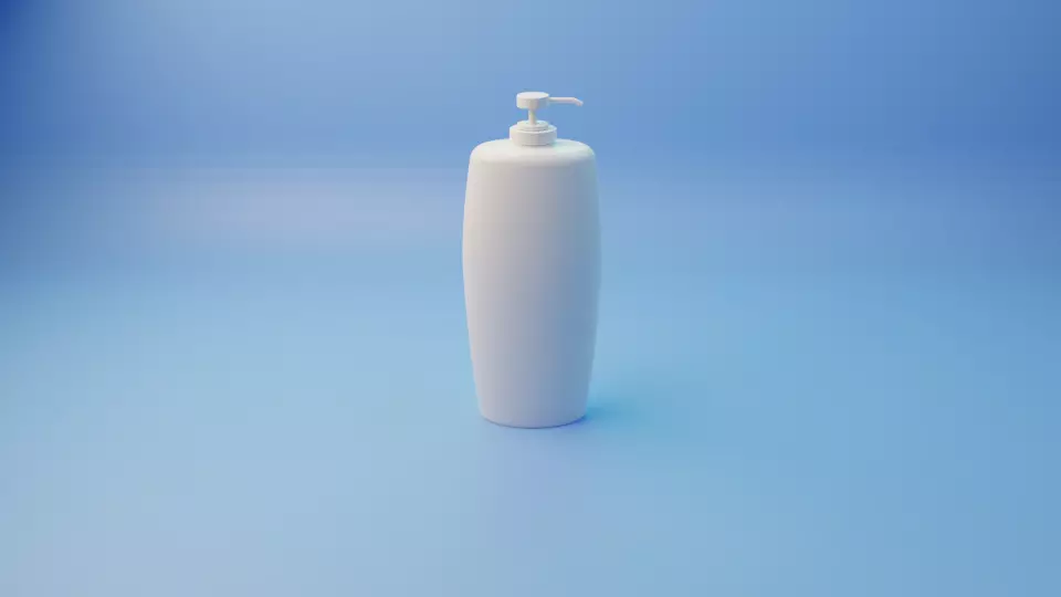 Lotion Bottle  Low-poly 3D model_0