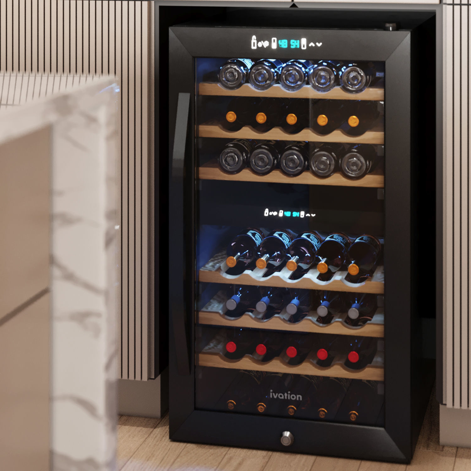 MODERN KITCHEN WITH ISLAND 008 Low-poly 3D model_2