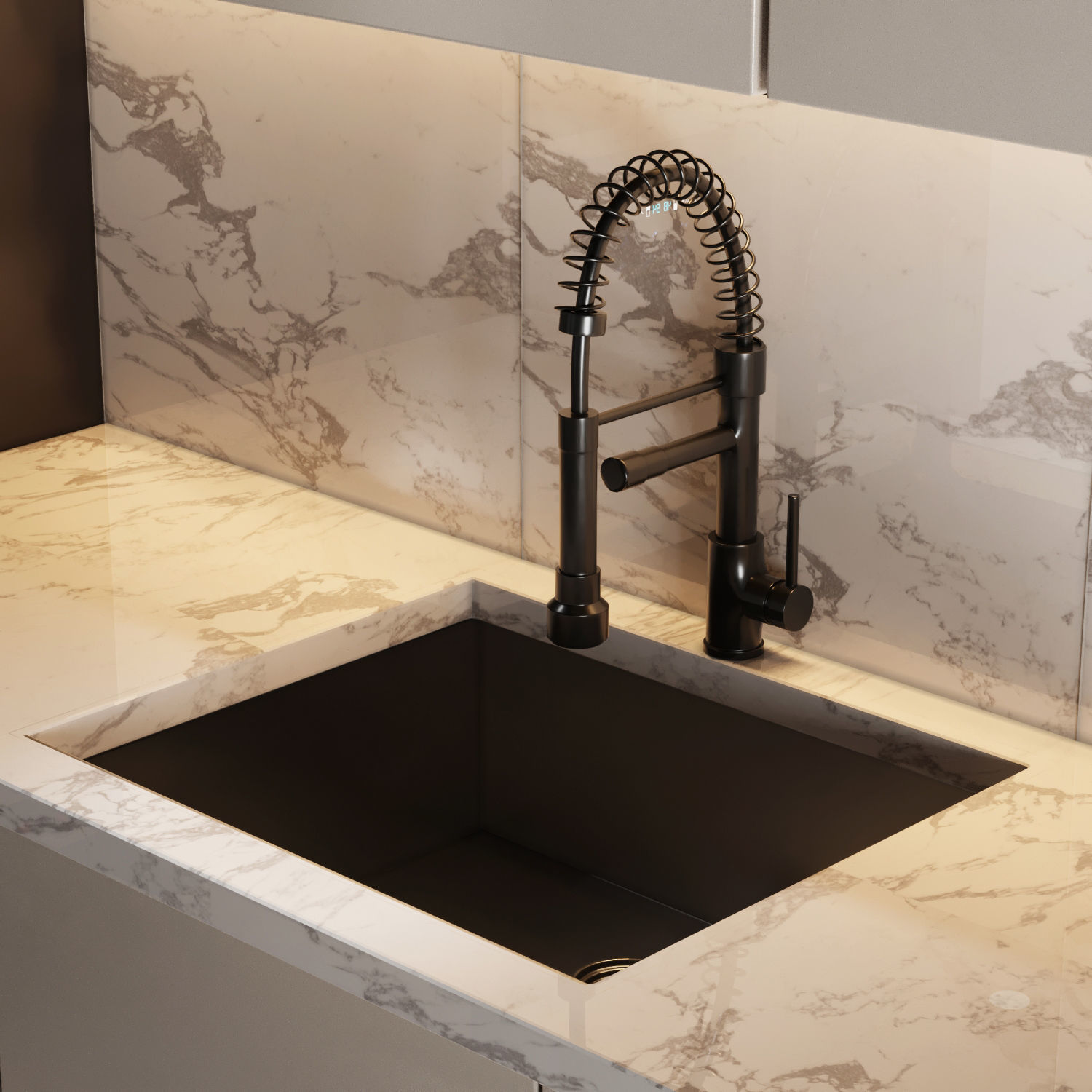 MODERN KITCHEN WITH ISLAND 008 Low-poly 3D model_4