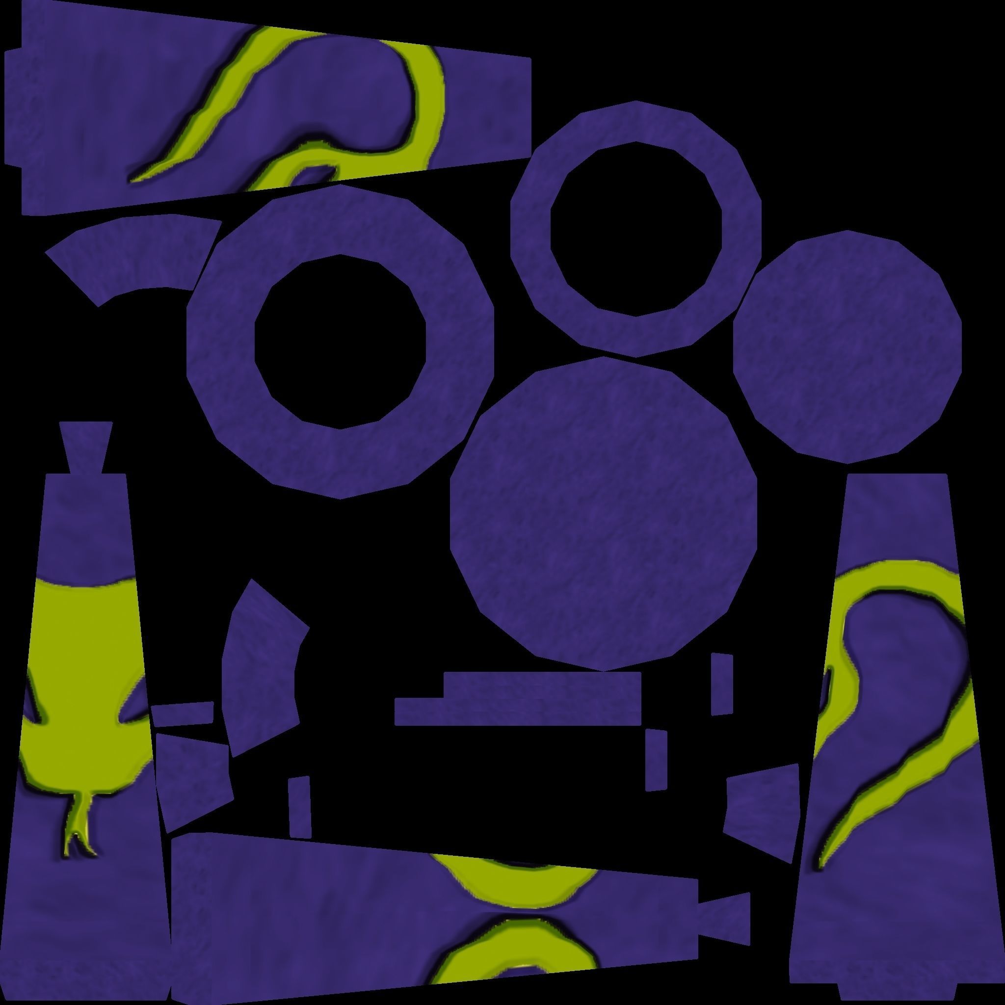 Illuminated Column Package Low Poly Low-poly 3D model_29