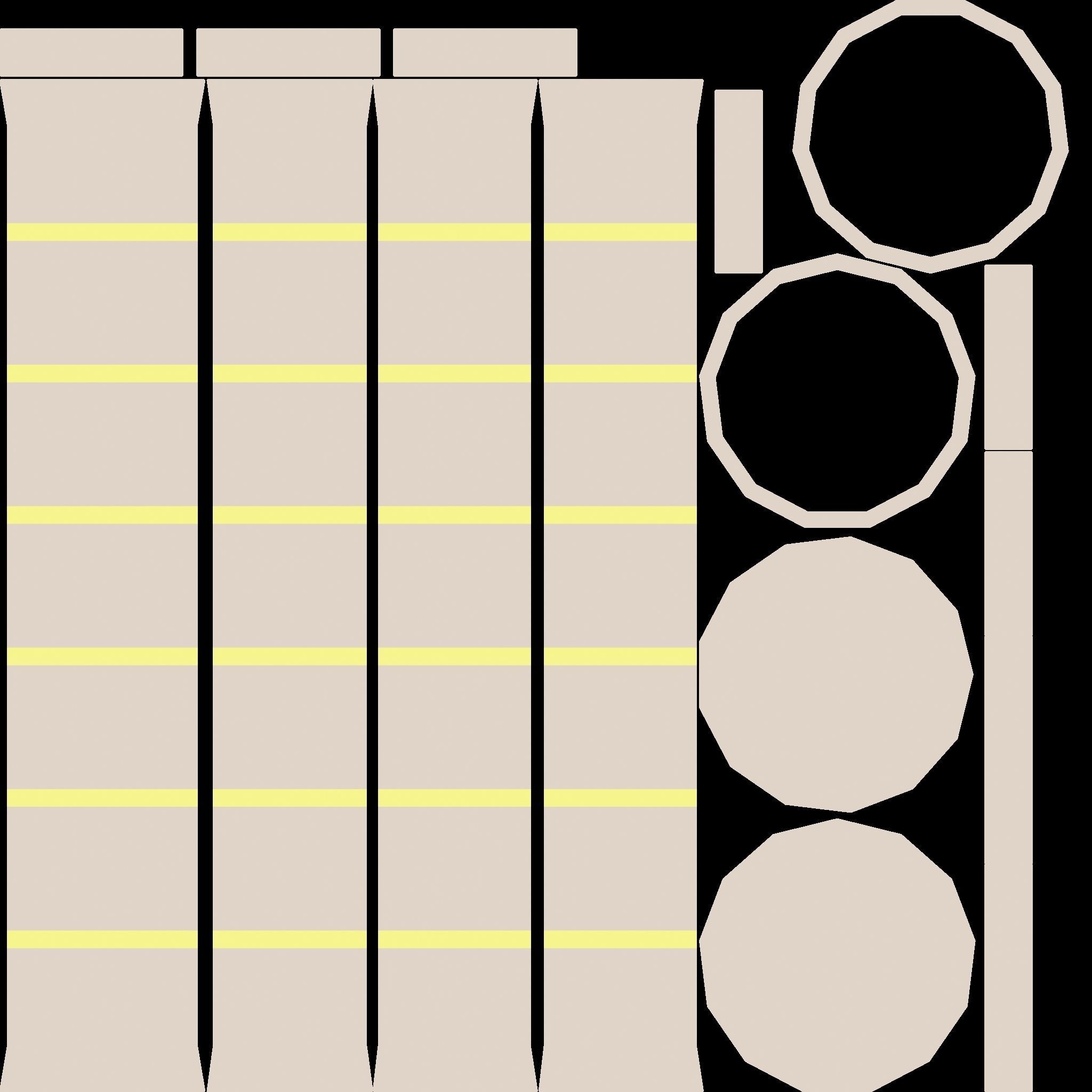 Illuminated Column Package Low Poly Low-poly 3D model_47