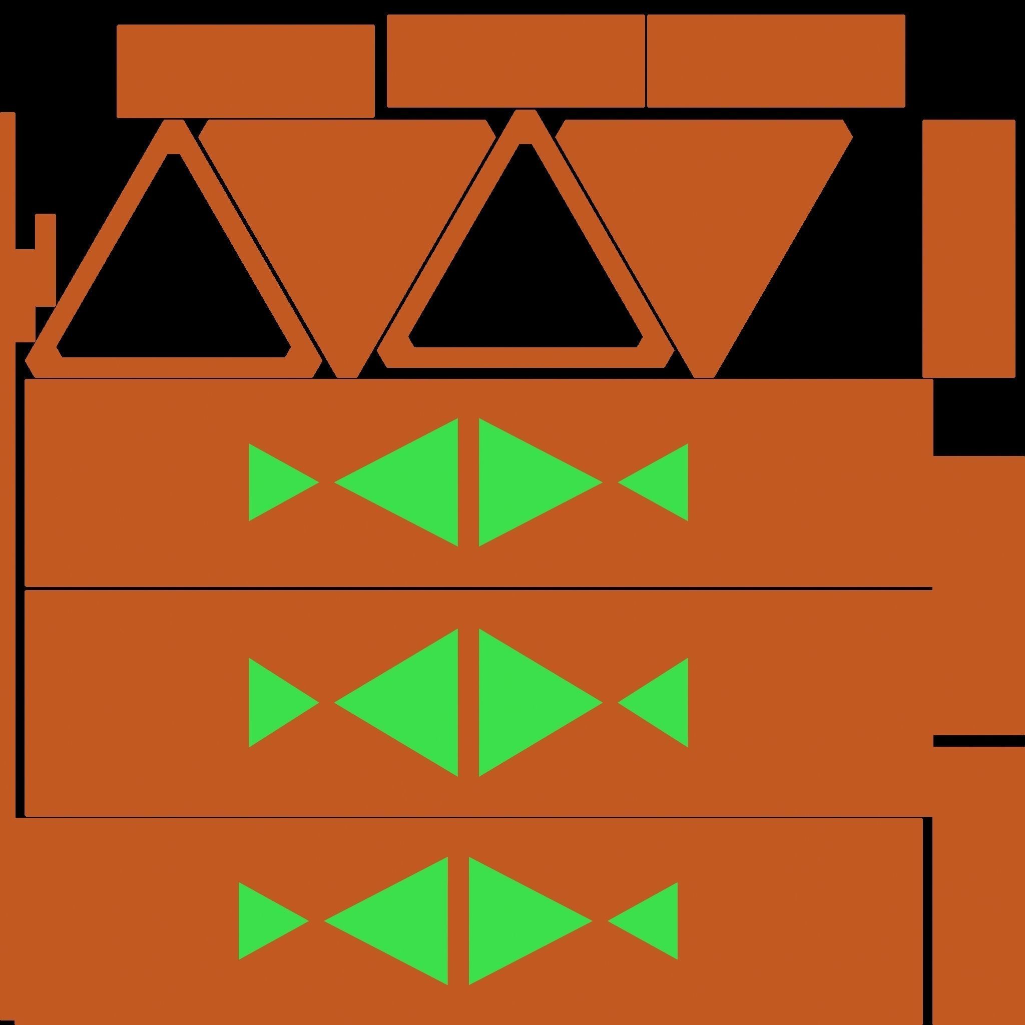 Illuminated Column Package Low Poly Low-poly 3D model_39