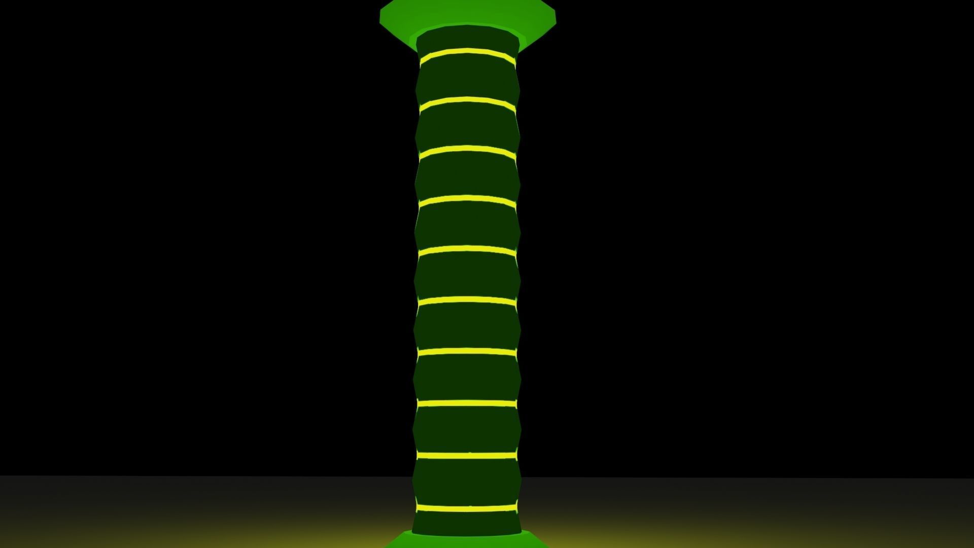 Illuminated Column Package Low Poly Low-poly 3D model_18