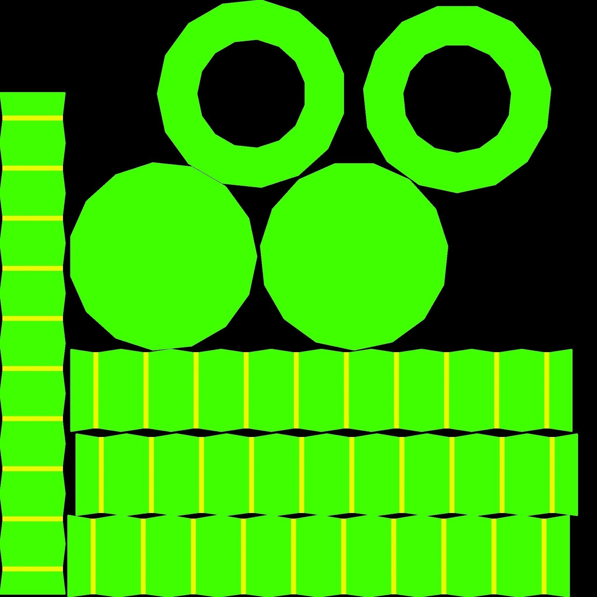 Illuminated Column Package Low Poly Low-poly 3D model_41