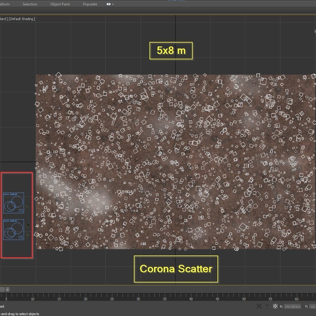 Meadow Lawn Grassland Set 005 3D model_5