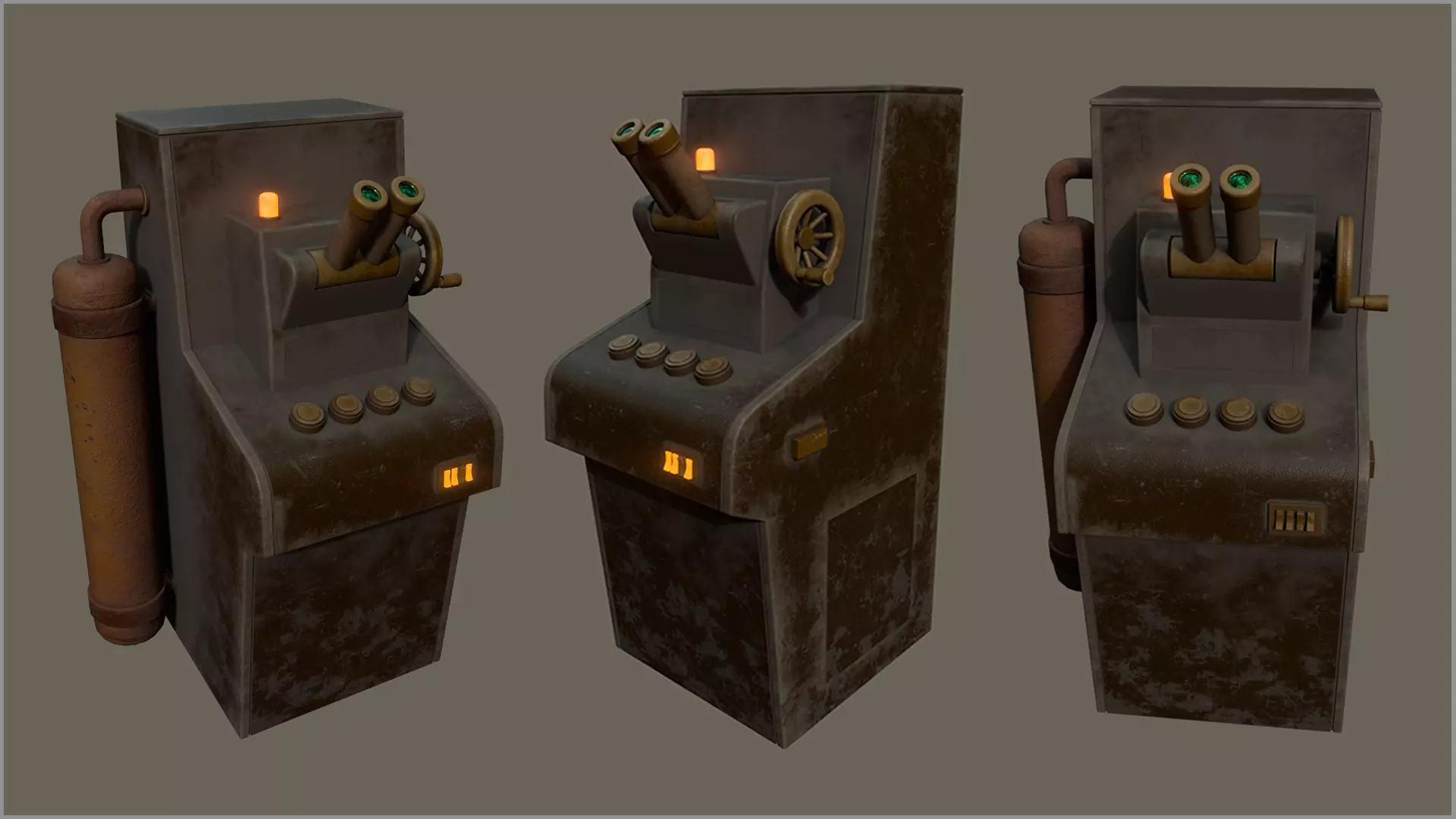 Stylized Cartoony Device Low-poly 3D model
