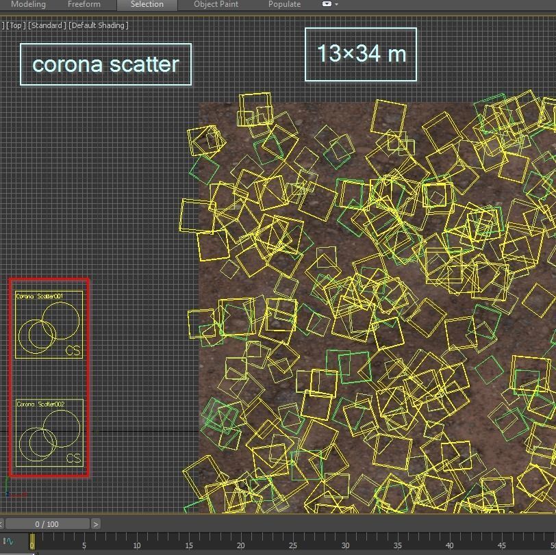 Meadow Lawn Grassland Set 008 3D model_4