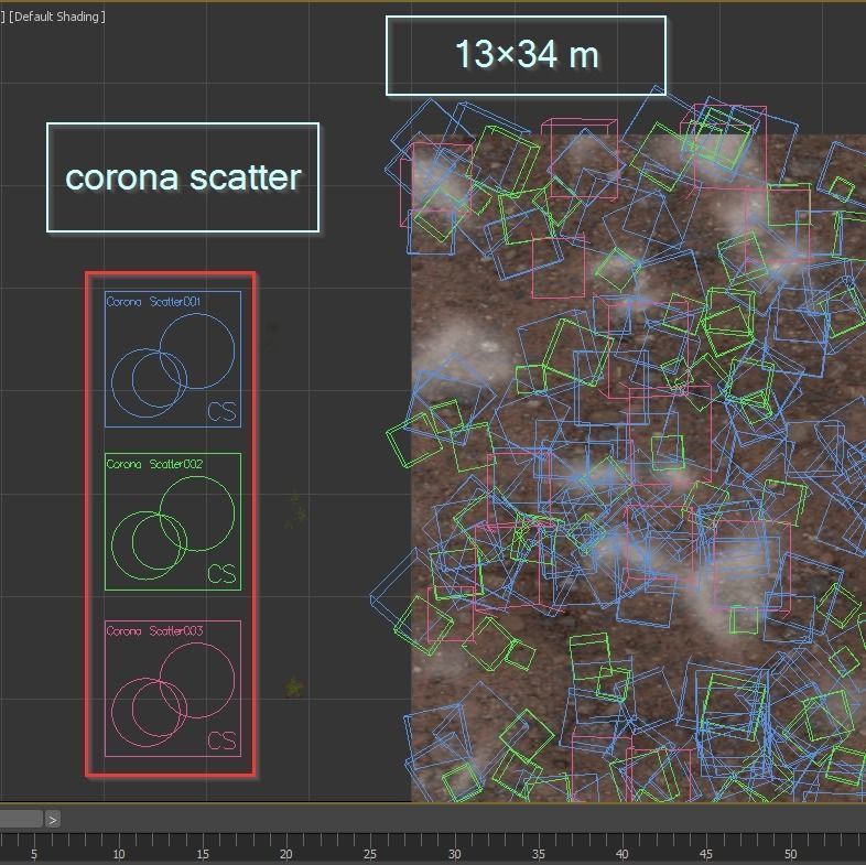 Meadow Lawn Grassland Set 009 3D model_4