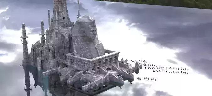 Pharaoh Temple of the Gods Kit bash  3D model