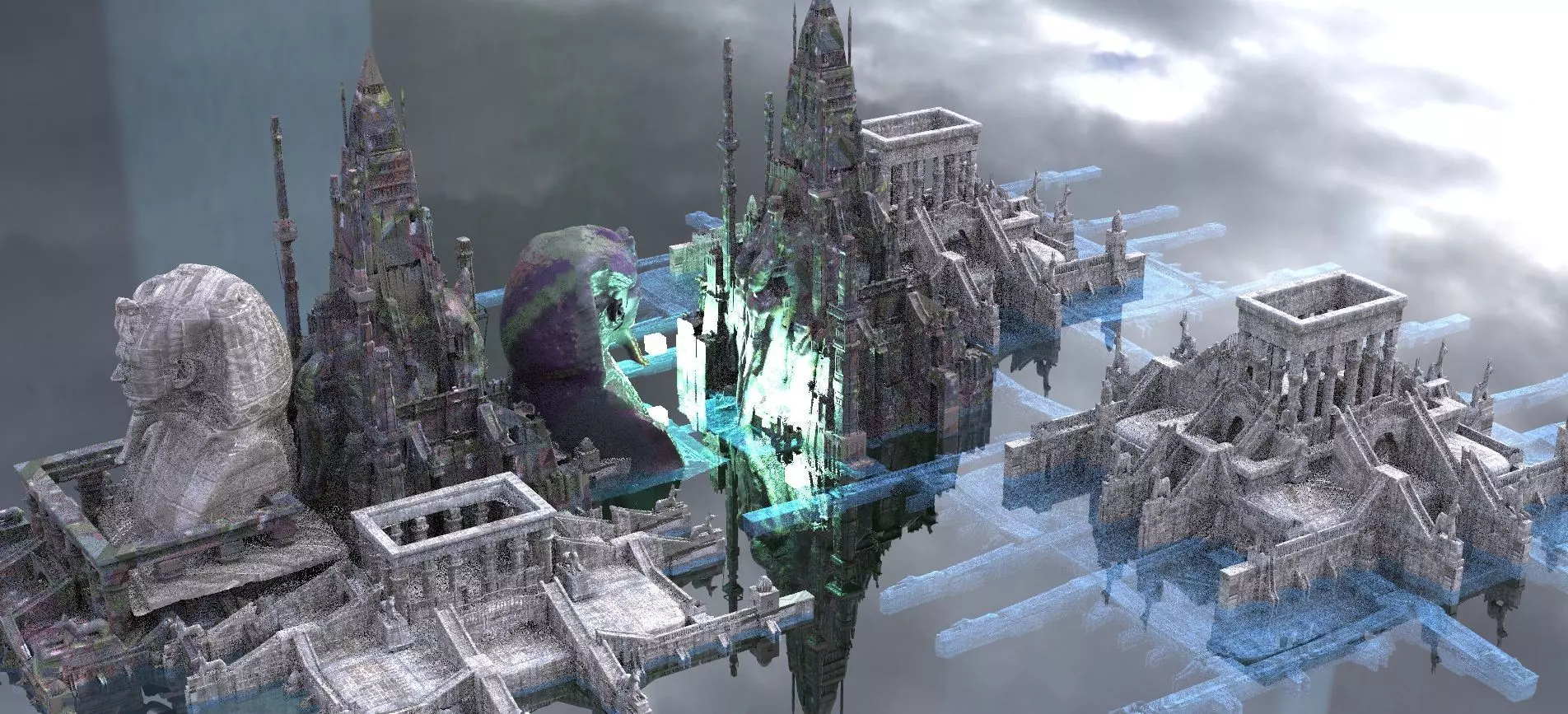 Undead Mummy Egyptian Kit bash 3D model_0