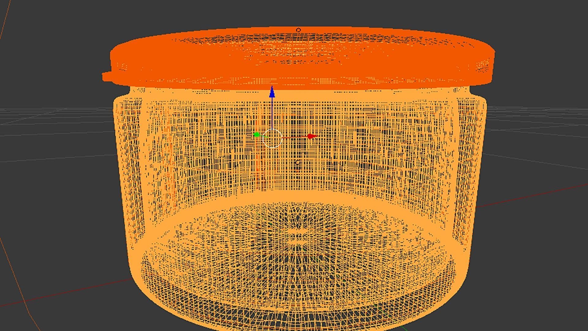 Jar  Container 3D model_7