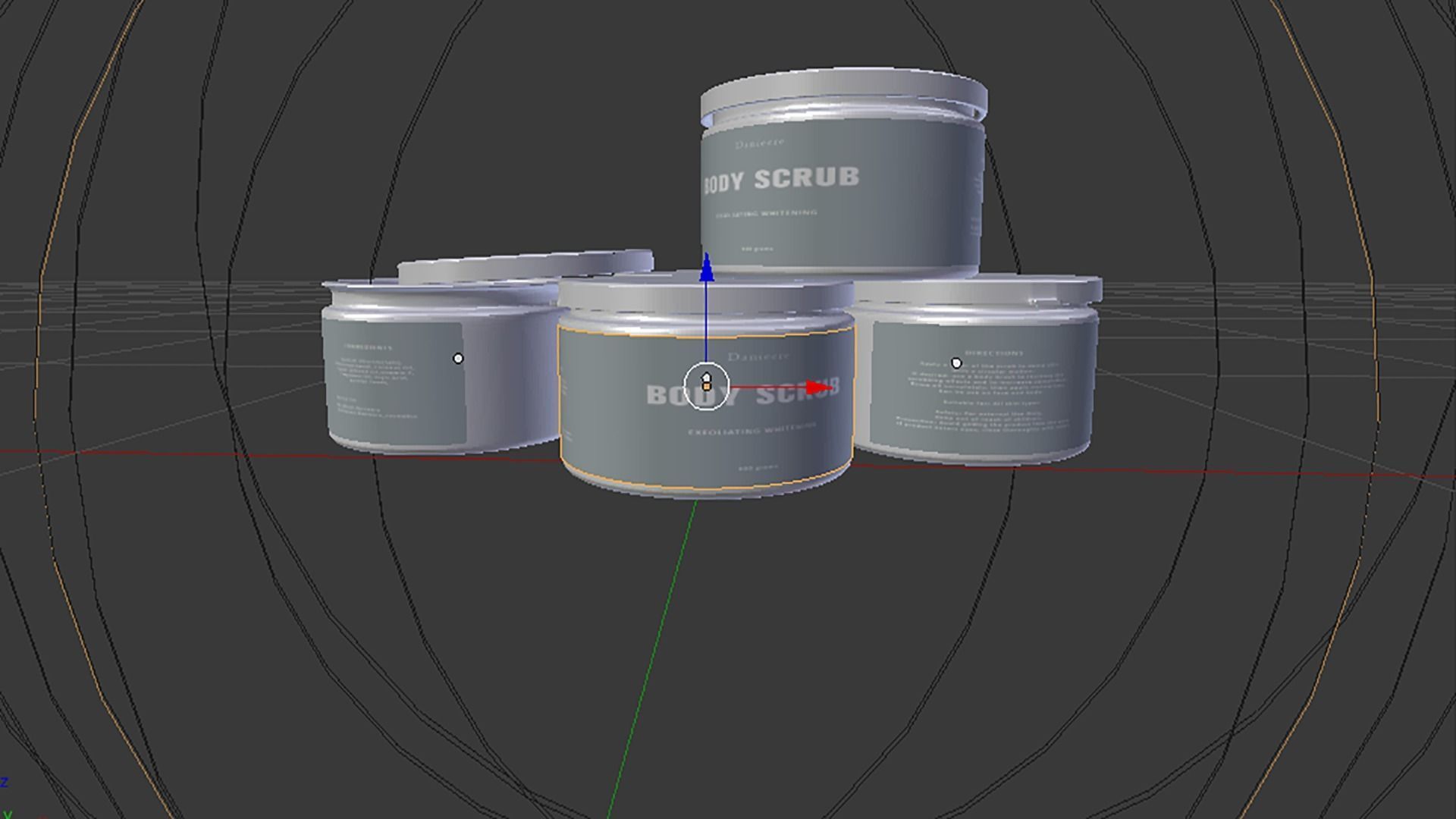 Jar  Container 3D model_1