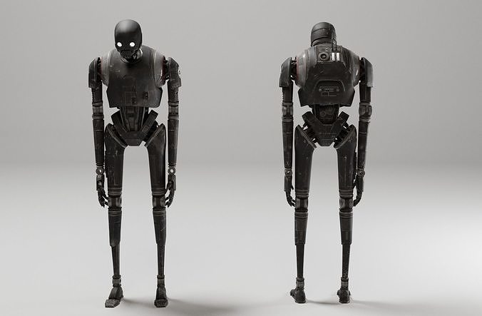 K-2SO Star Wars Droid 3D model Low-poly 3D model
