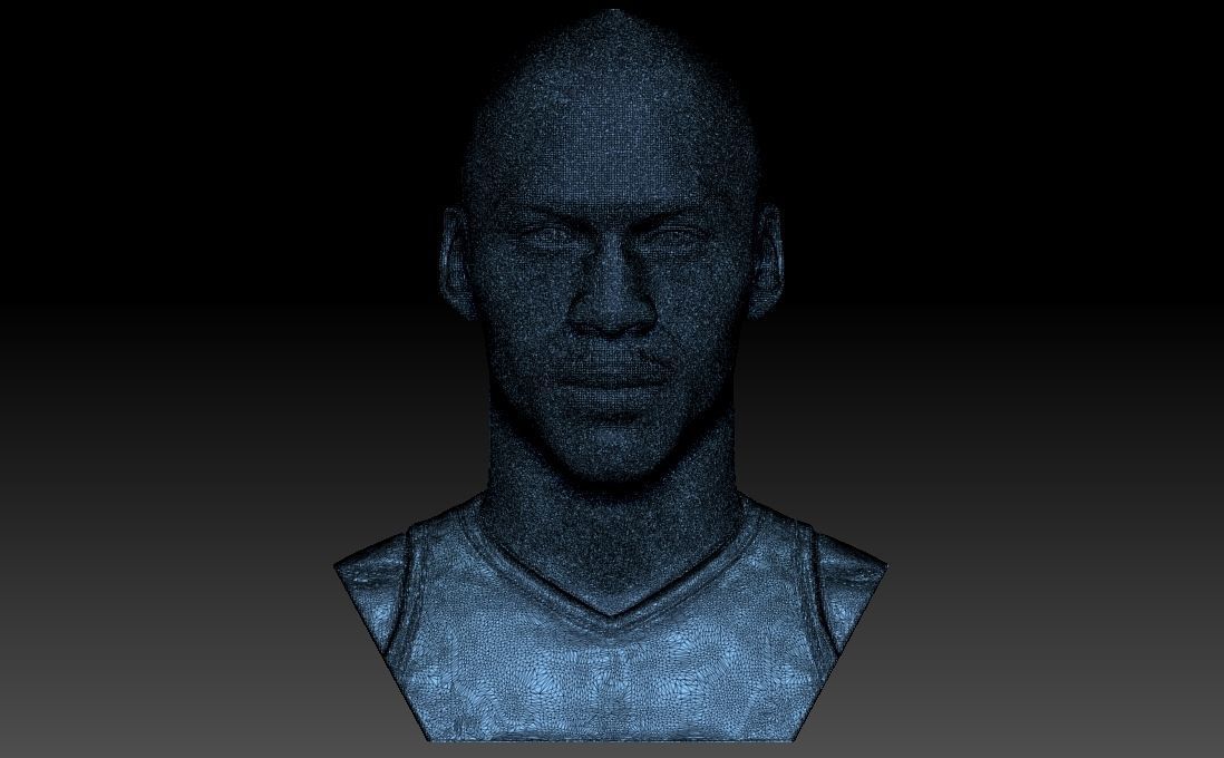 Michael Jordan bust for 3D printing 3D print model_25