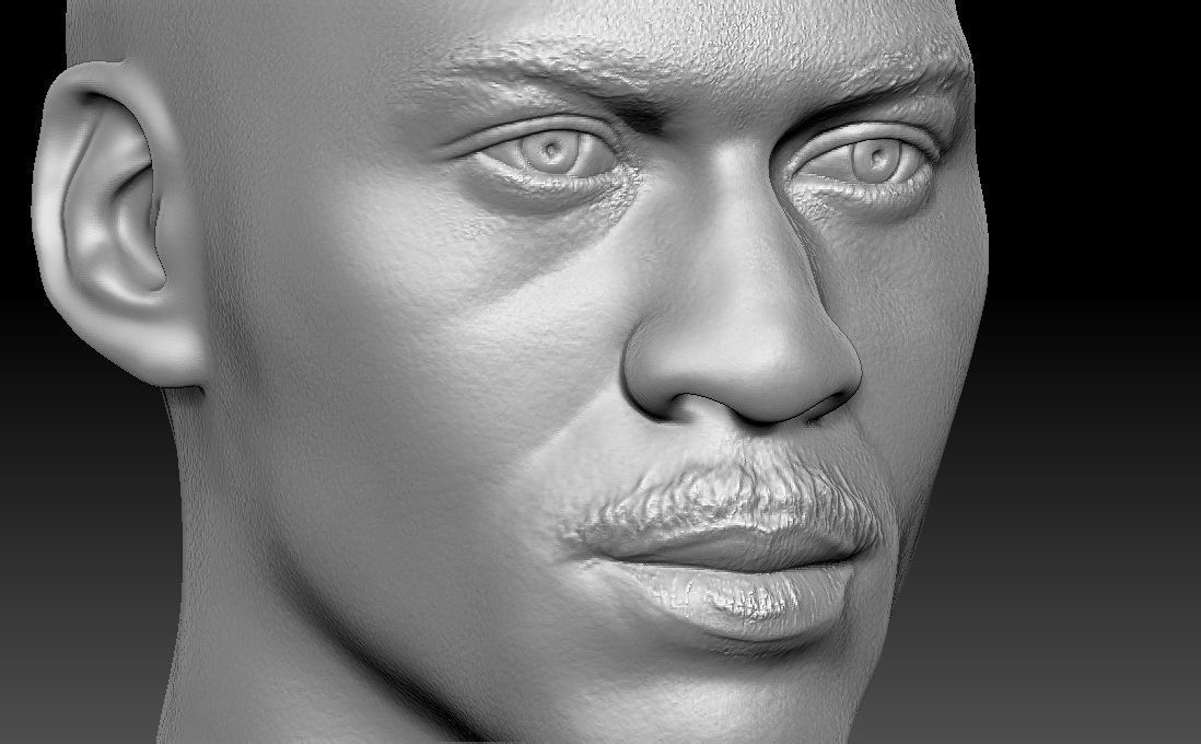 Michael Jordan bust for 3D printing 3D print model_14
