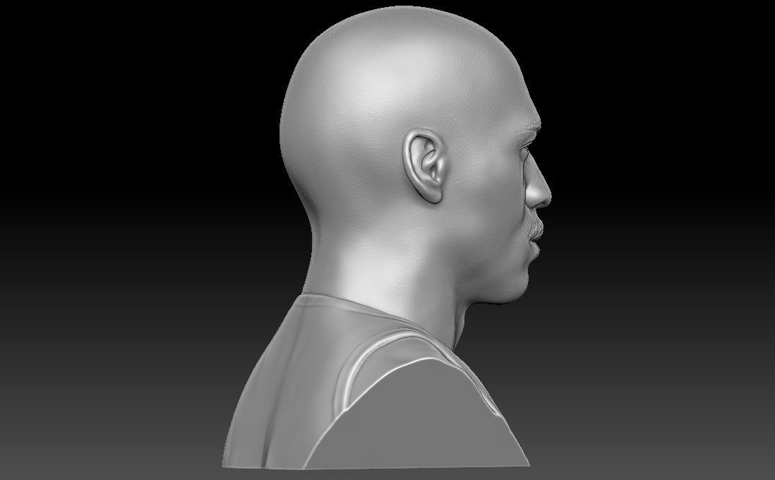 Michael Jordan bust for 3D printing 3D print model_7