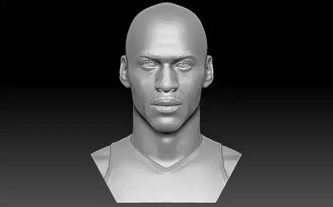 Michael Jordan bust for 3D printing 3D print model