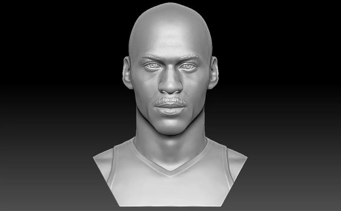 Michael Jordan bust for 3D printing 3D print model_0