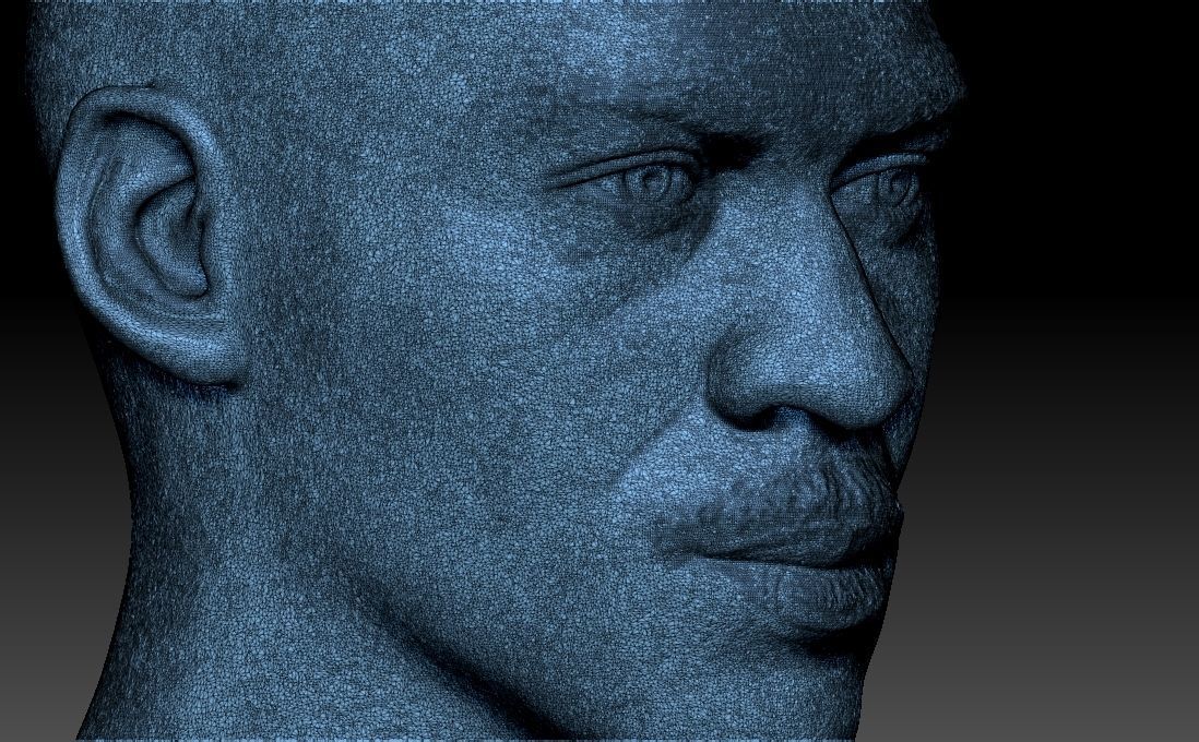Michael Jordan bust for 3D printing 3D print model_28