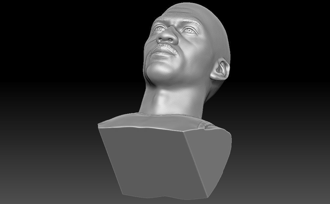 Michael Jordan bust for 3D printing 3D print model_22