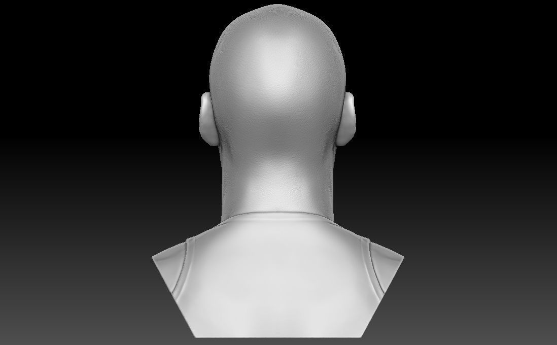 Michael Jordan bust for 3D printing 3D print model_6