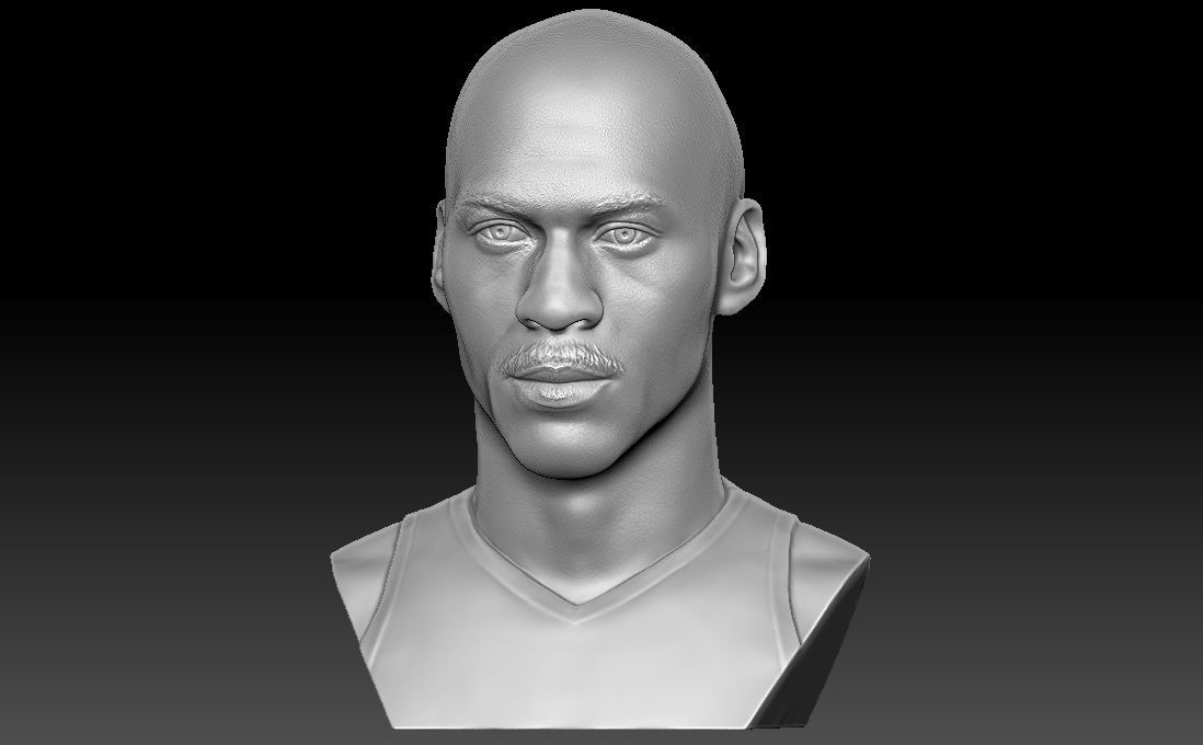 Michael Jordan bust for 3D printing 3D print model_1