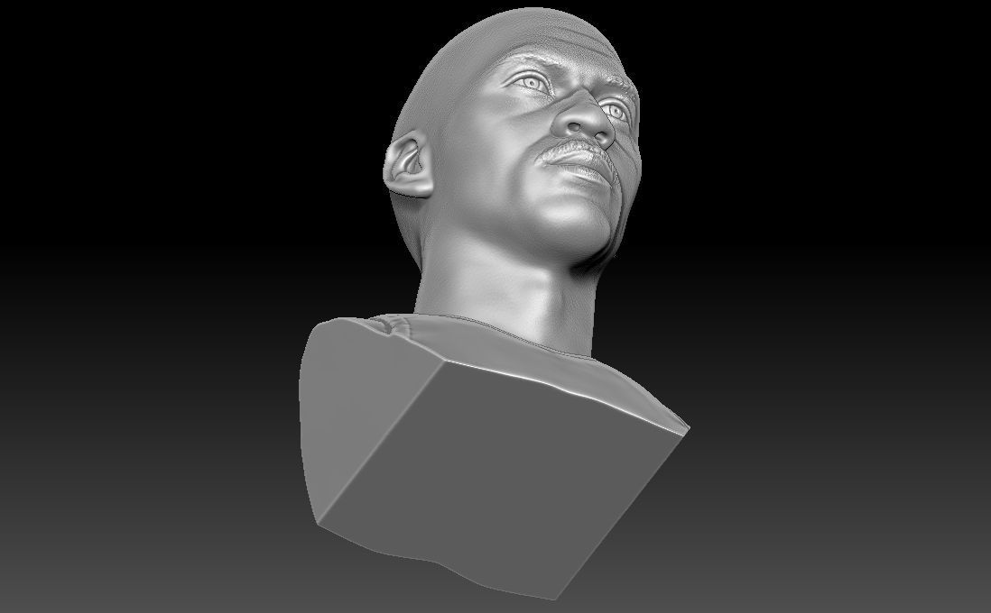 Michael Jordan bust for 3D printing 3D print model_21