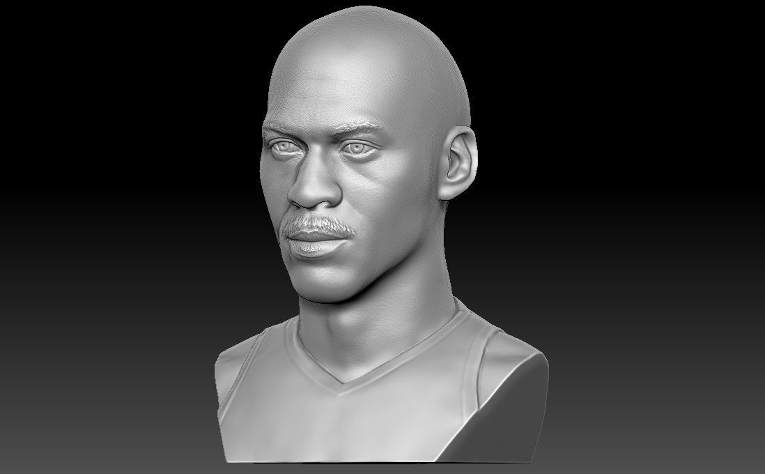 Michael Jordan bust for 3D printing 3D print model_2
