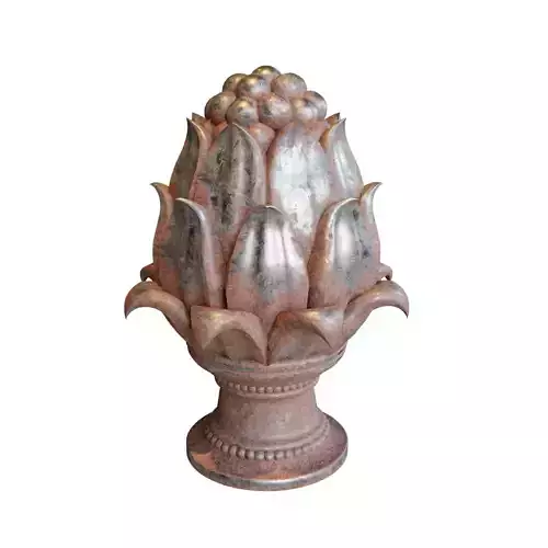 Pine Cone Ornament 3D Model with Multiple PBR Textures Sets