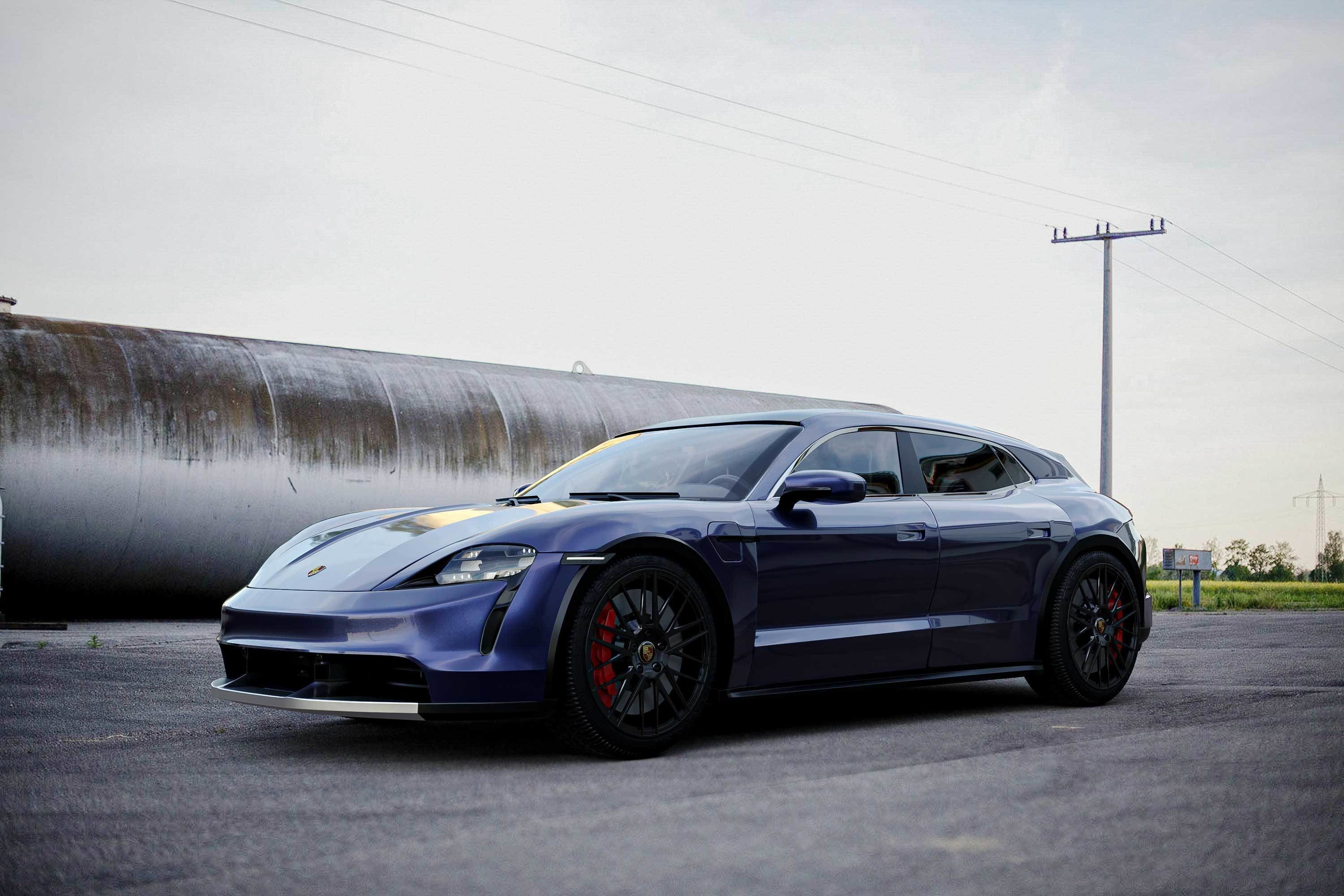 Porsche Taycan Turbo S Cross Turismo 3D model_2