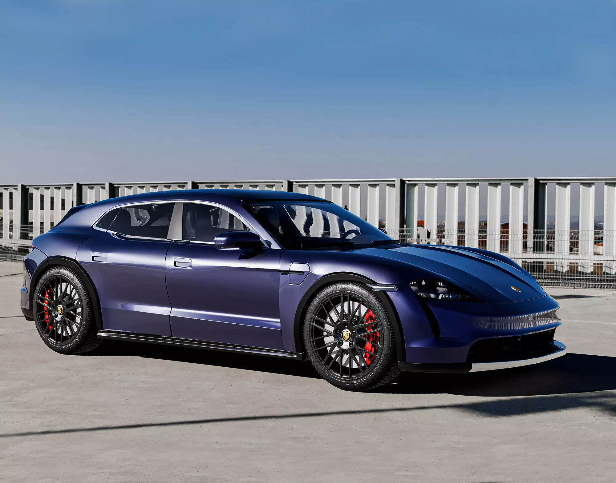 Porsche Taycan Turbo S Cross Turismo 3D model_0