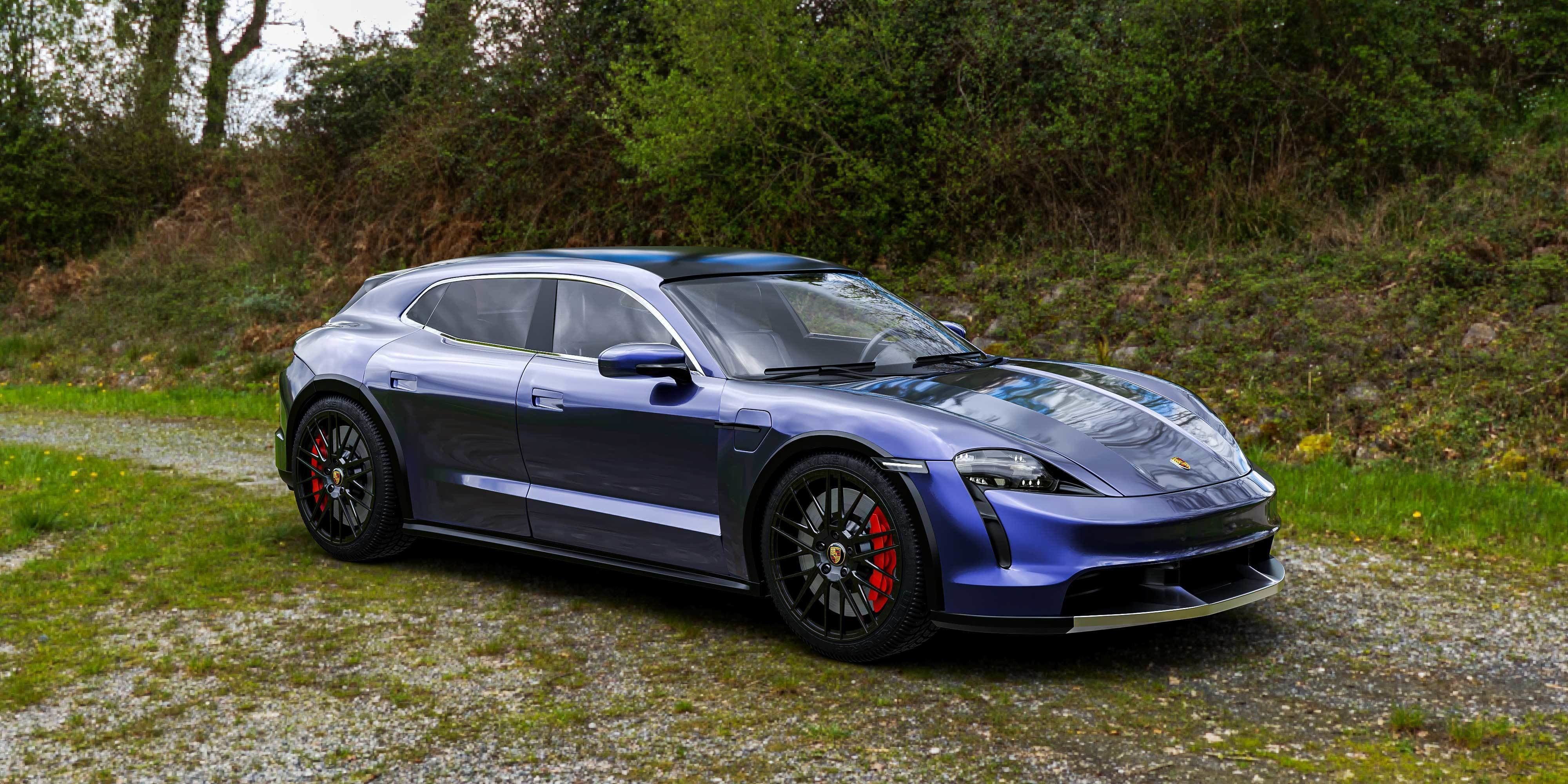 Porsche Taycan Turbo S Cross Turismo 3D model_3