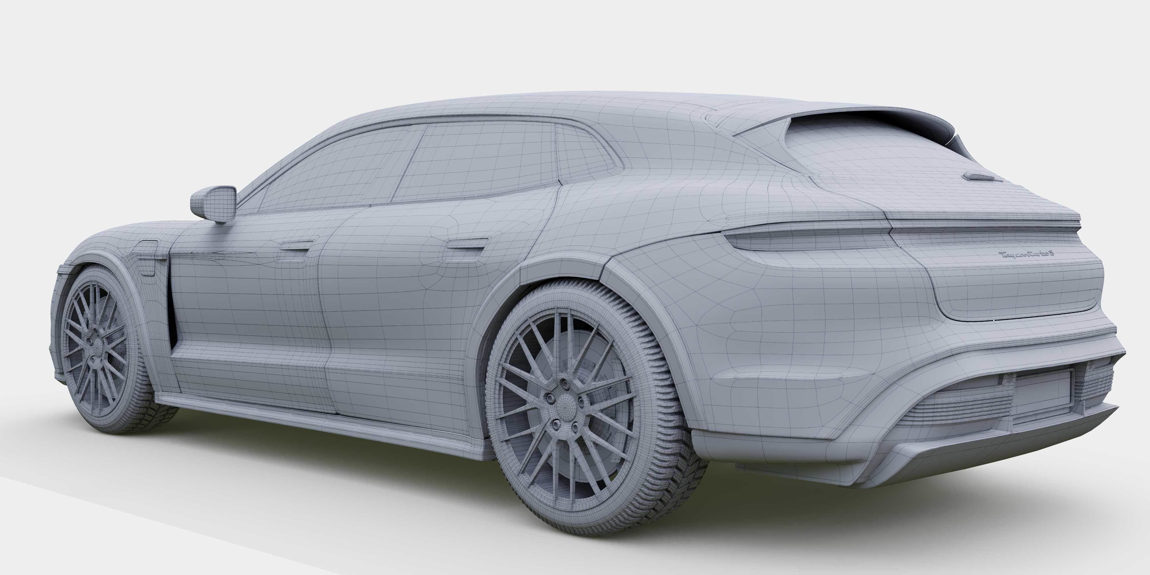 Porsche Taycan Turbo S Cross Turismo 3D model_13