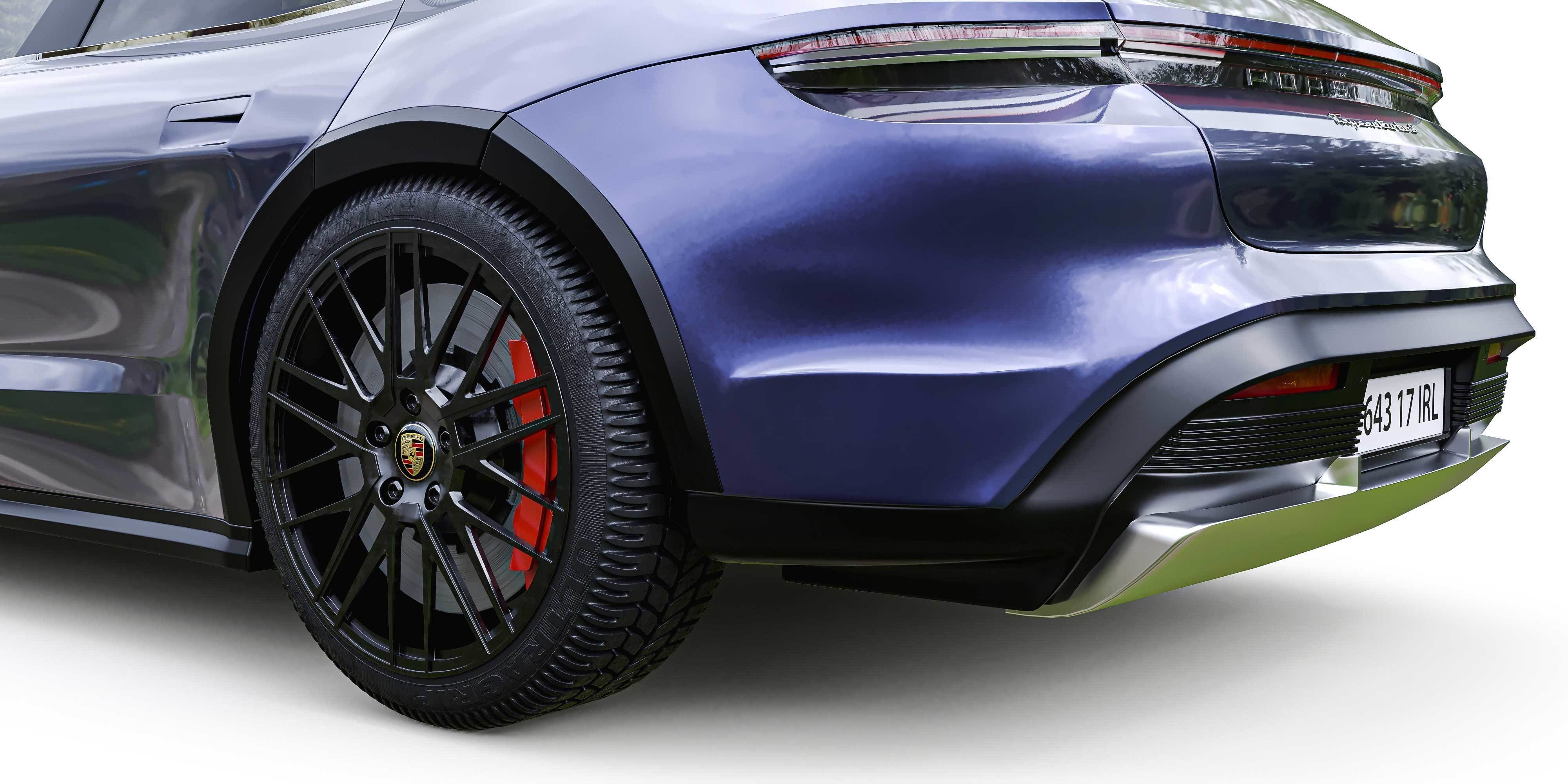 Porsche Taycan Turbo S Cross Turismo 3D model_11