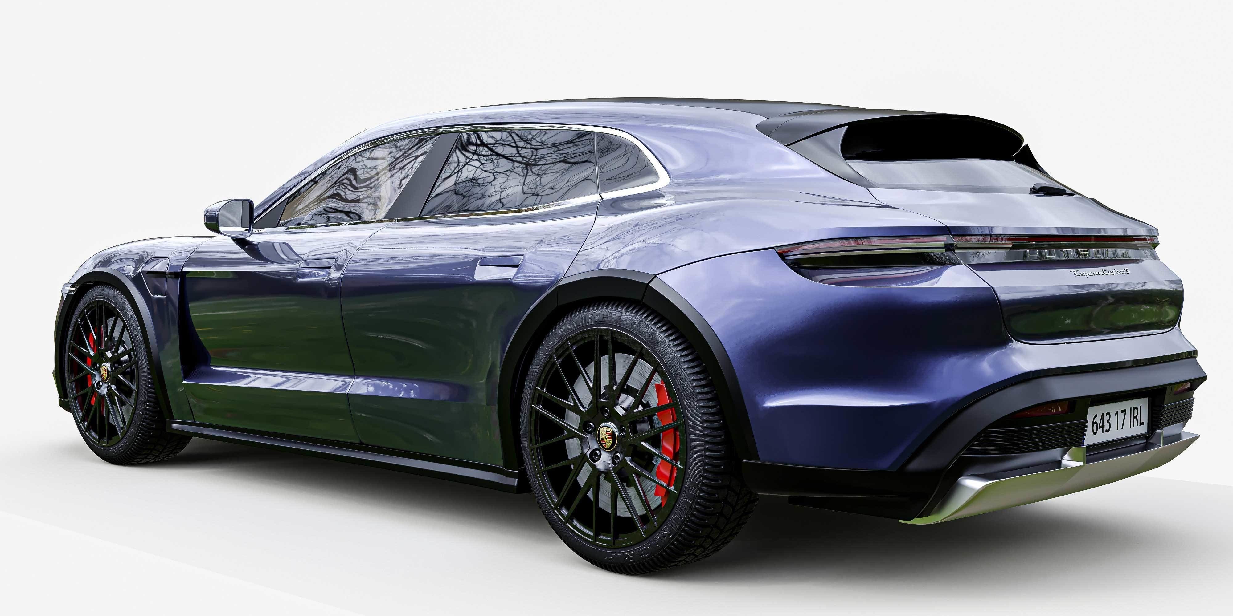 Porsche Taycan Turbo S Cross Turismo 3D model_5