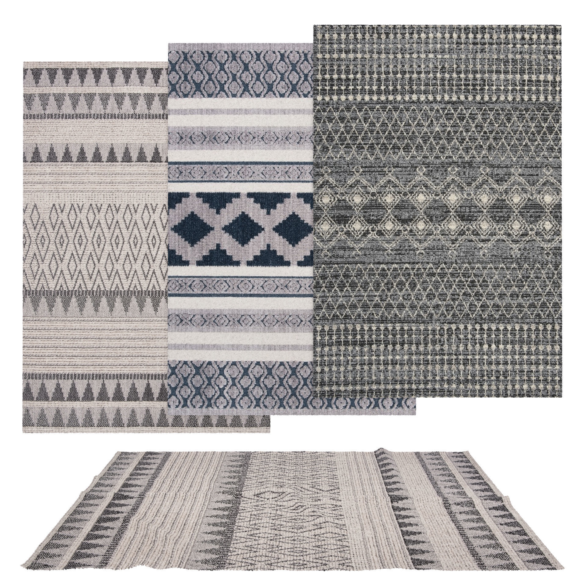 50 in 1 Rug Collection No 27 Low-poly 3D model_63