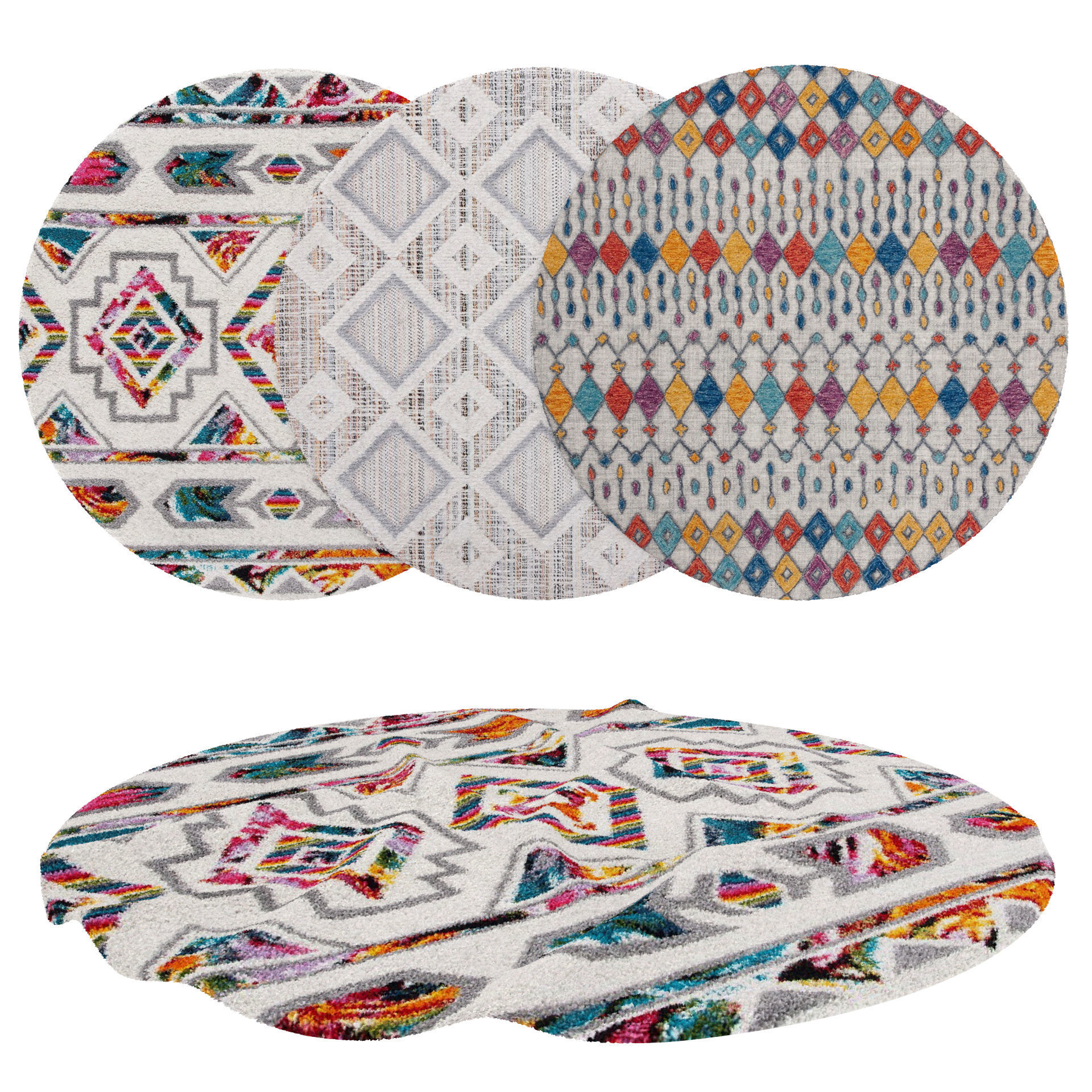 50 in 1 Rug Collection No 27 Low-poly 3D model_78