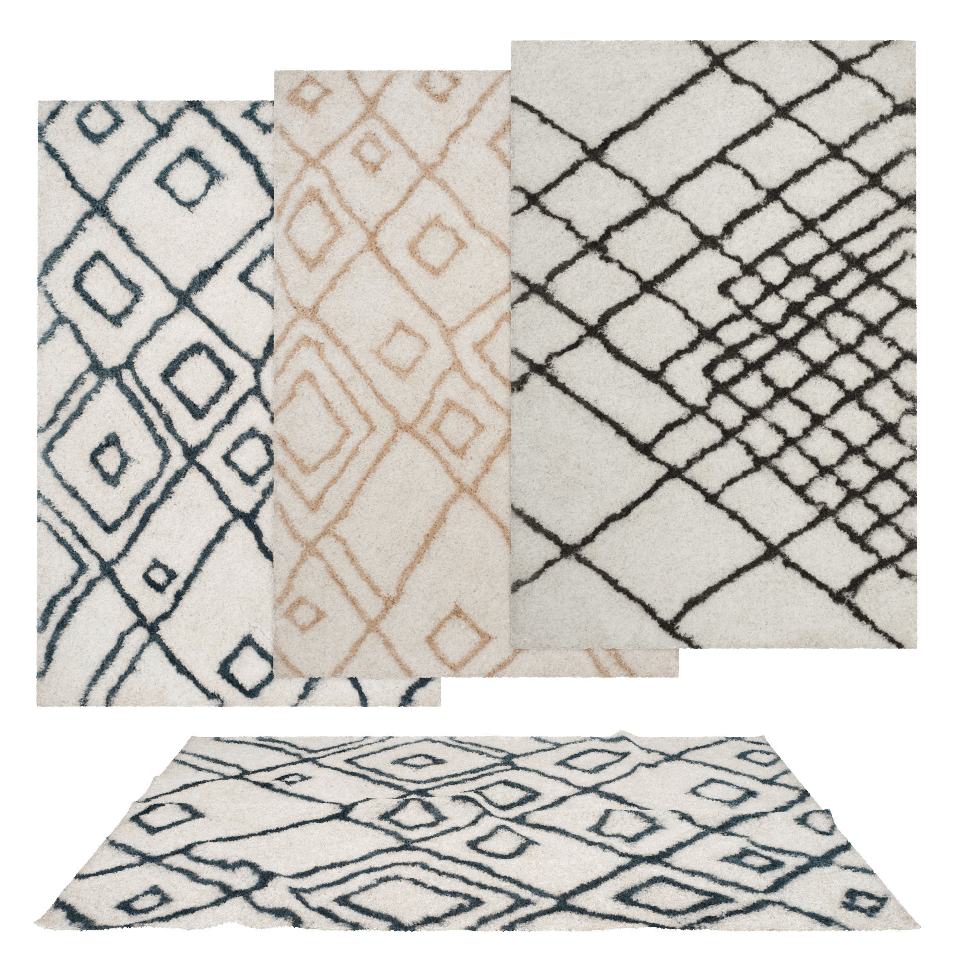 50 in 1 Rug Collection No 27 Low-poly 3D model_29