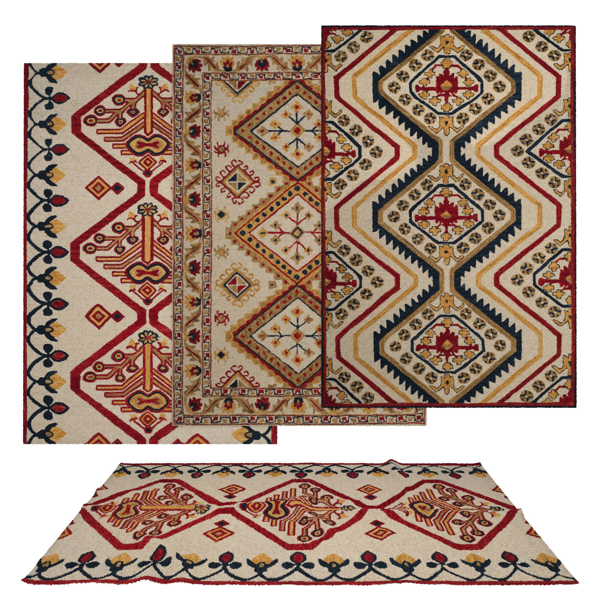 50 in 1 Rug Collection No 27 Low-poly 3D model_13