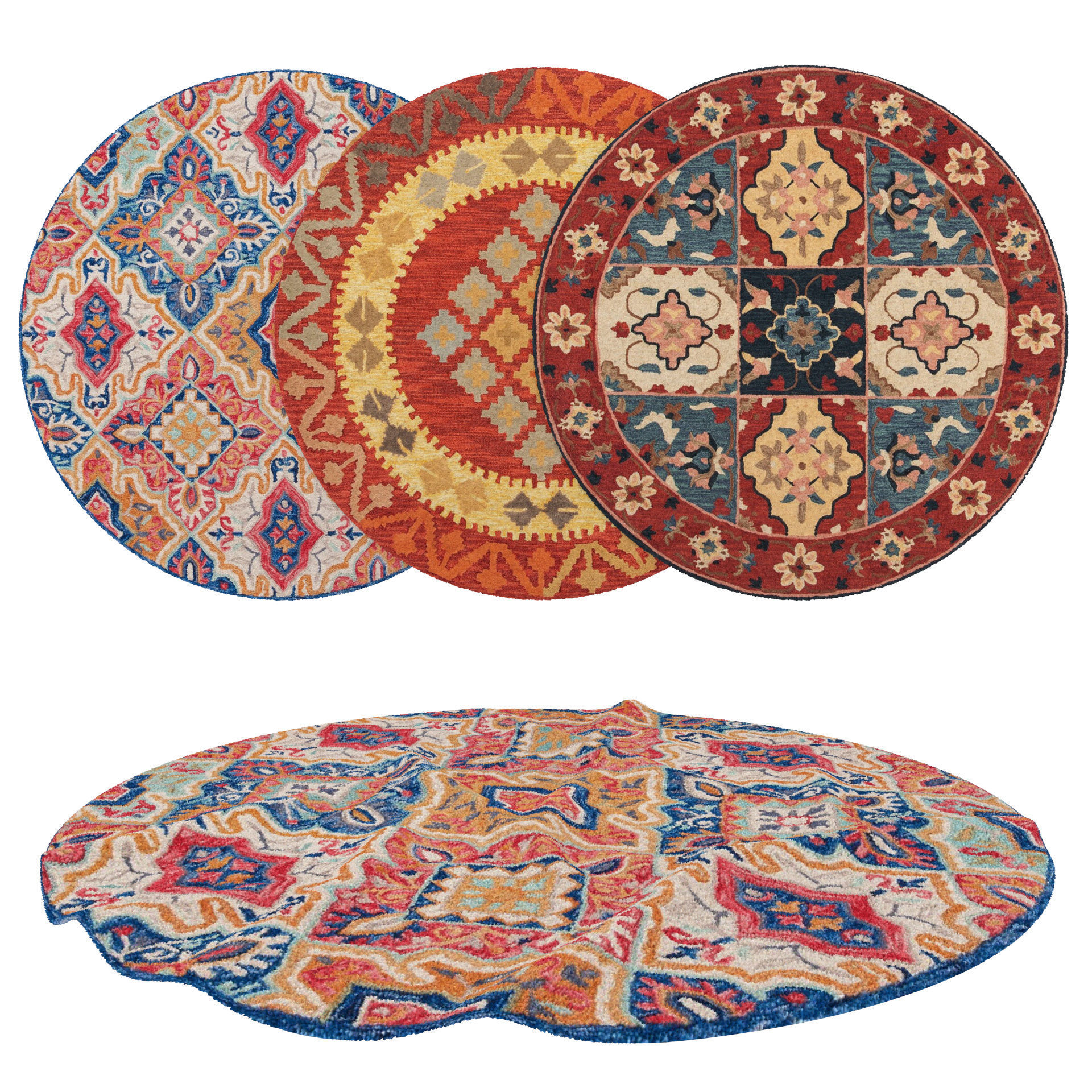 50 in 1 Rug Collection No 27 Low-poly 3D model_11