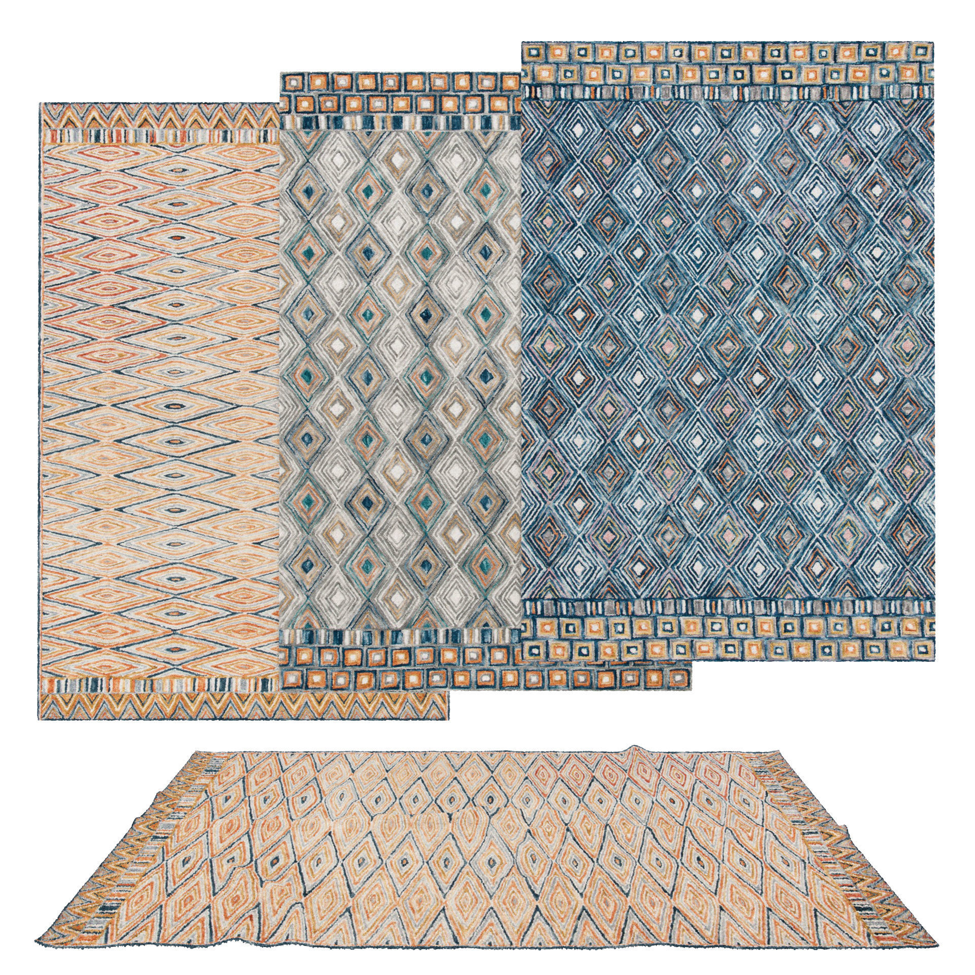 50 in 1 Rug Collection No 27 Low-poly 3D model_69